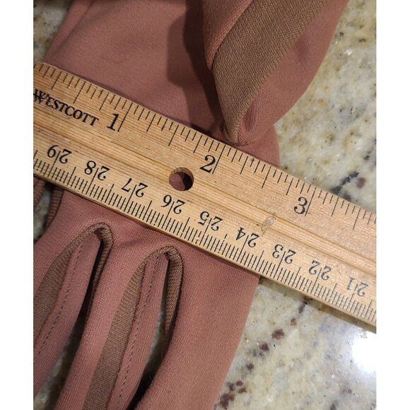 Vintage Size S/M Pink Stretch Nylon Formal 7.5" Gloves Cluster Bracelet Look - Picture 16 of 16